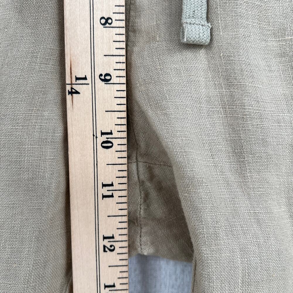 ENZA COSTA Linen Easy Pants Womens Medium Dark Clay Tan Pull On Drawstring NEW - Picture 13 of 14